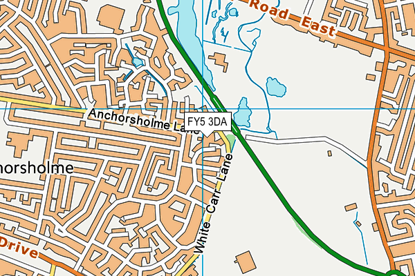 FY5 3DA map - OS VectorMap District (Ordnance Survey)