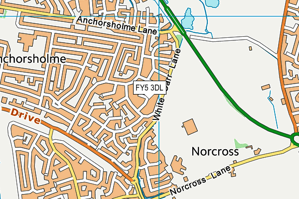 FY5 3DL map - OS VectorMap District (Ordnance Survey)
