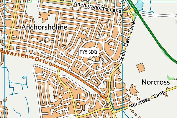 FY5 3DQ map - OS VectorMap District (Ordnance Survey)
