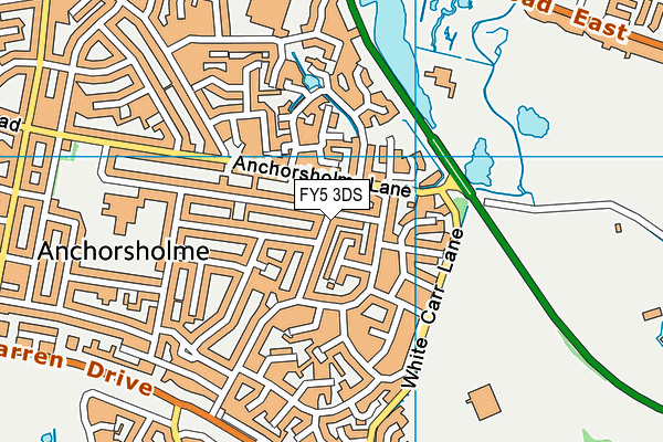 FY5 3DS map - OS VectorMap District (Ordnance Survey)