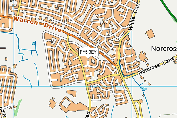 FY5 3EY map - OS VectorMap District (Ordnance Survey)