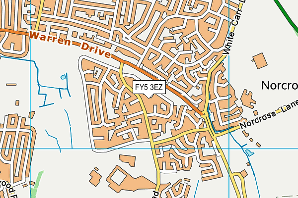 FY5 3EZ map - OS VectorMap District (Ordnance Survey)