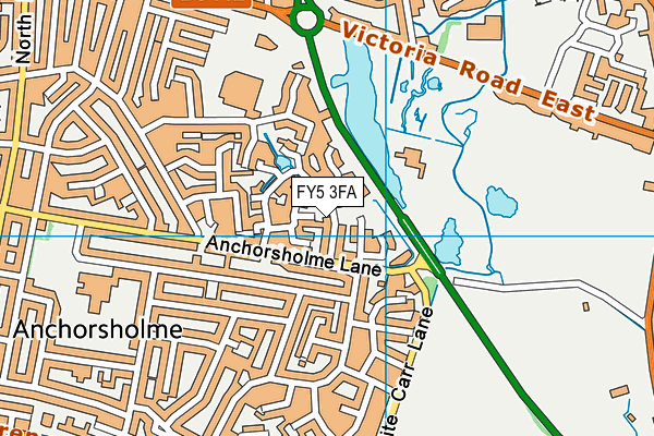 FY5 3FA map - OS VectorMap District (Ordnance Survey)