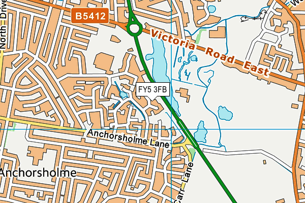 FY5 3FB map - OS VectorMap District (Ordnance Survey)