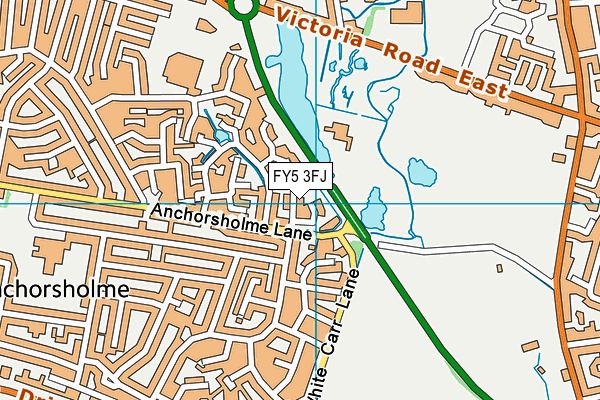 FY5 3FJ map - OS VectorMap District (Ordnance Survey)