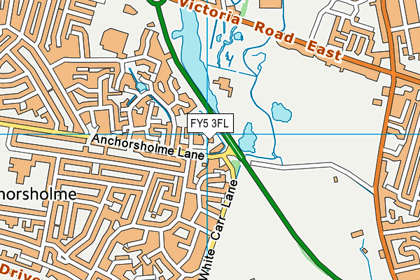 FY5 3FL map - OS VectorMap District (Ordnance Survey)