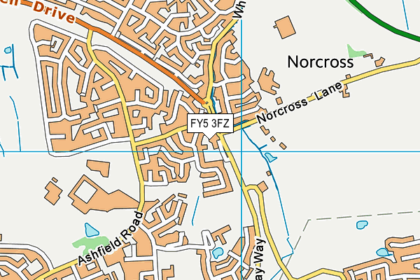 FY5 3FZ map - OS VectorMap District (Ordnance Survey)