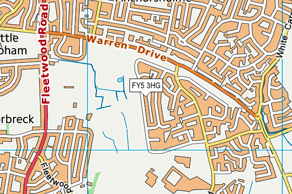 FY5 3HG map - OS VectorMap District (Ordnance Survey)