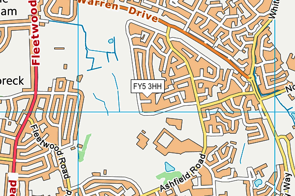 FY5 3HH map - OS VectorMap District (Ordnance Survey)