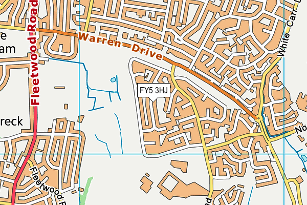 FY5 3HJ map - OS VectorMap District (Ordnance Survey)