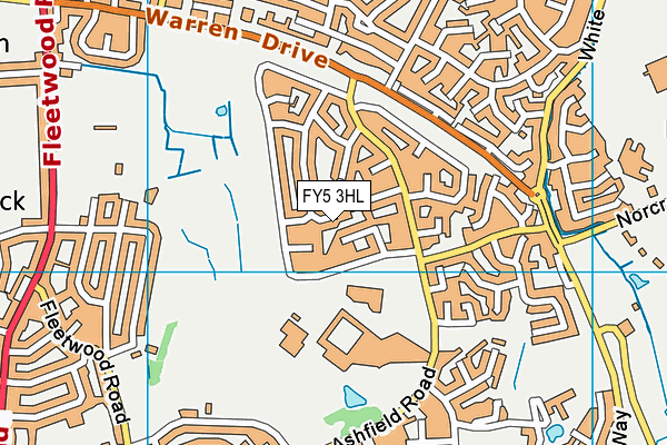 FY5 3HL map - OS VectorMap District (Ordnance Survey)