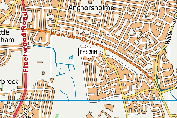 FY5 3HN map - OS VectorMap District (Ordnance Survey)