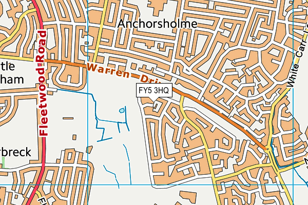 FY5 3HQ map - OS VectorMap District (Ordnance Survey)