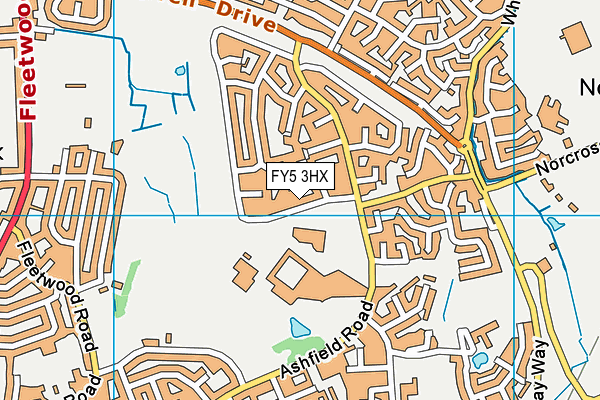 FY5 3HX map - OS VectorMap District (Ordnance Survey)