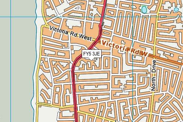 FY5 3JE map - OS VectorMap District (Ordnance Survey)