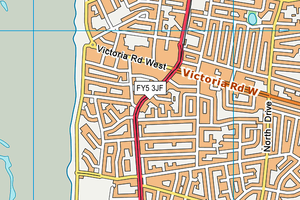 FY5 3JF map - OS VectorMap District (Ordnance Survey)
