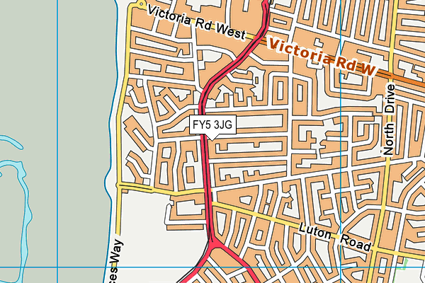 FY5 3JG map - OS VectorMap District (Ordnance Survey)