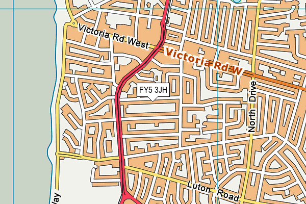 FY5 3JH map - OS VectorMap District (Ordnance Survey)