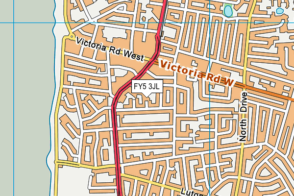 FY5 3JL map - OS VectorMap District (Ordnance Survey)
