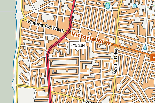 FY5 3JN map - OS VectorMap District (Ordnance Survey)