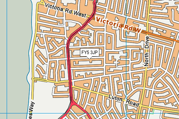 FY5 3JP map - OS VectorMap District (Ordnance Survey)