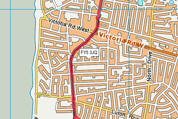 FY5 3JQ map - OS VectorMap District (Ordnance Survey)