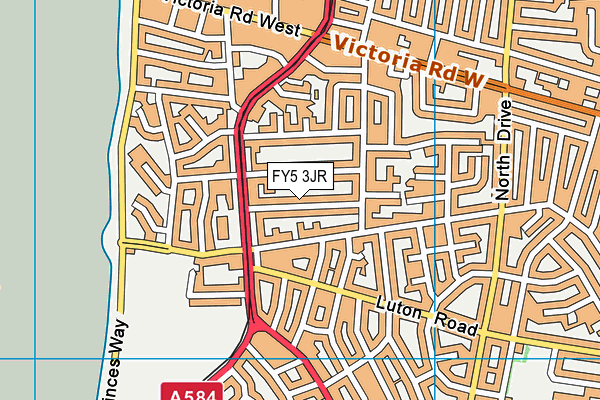 FY5 3JR map - OS VectorMap District (Ordnance Survey)