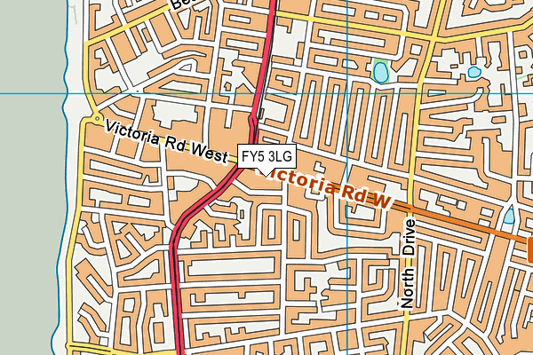 FY5 3LG map - OS VectorMap District (Ordnance Survey)
