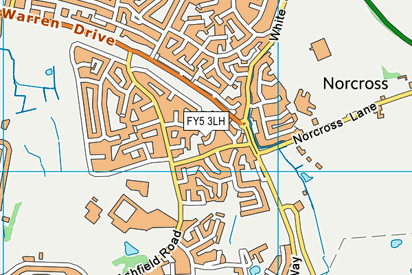 FY5 3LH map - OS VectorMap District (Ordnance Survey)
