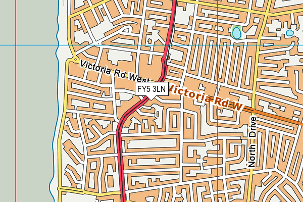 FY5 3LN map - OS VectorMap District (Ordnance Survey)