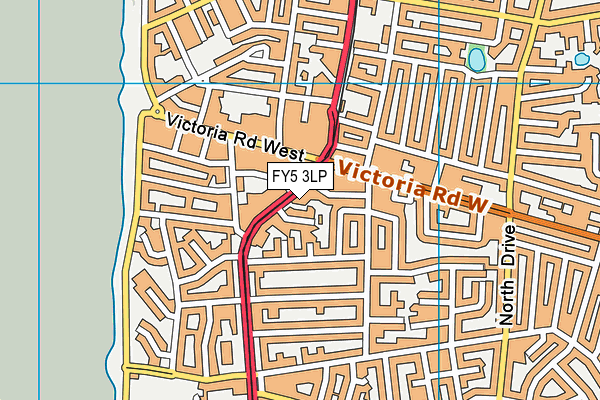 FY5 3LP map - OS VectorMap District (Ordnance Survey)