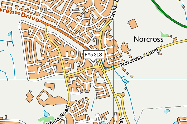 FY5 3LS map - OS VectorMap District (Ordnance Survey)