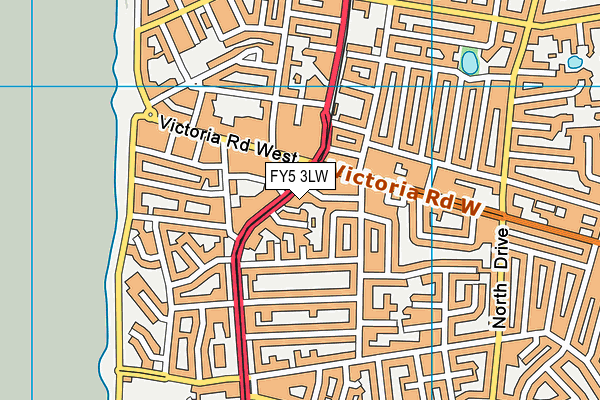 FY5 3LW map - OS VectorMap District (Ordnance Survey)