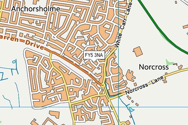 FY5 3NA map - OS VectorMap District (Ordnance Survey)