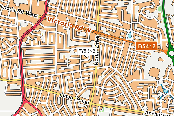 FY5 3NB map - OS VectorMap District (Ordnance Survey)