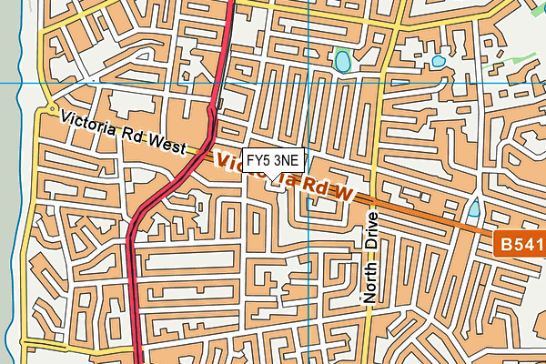 FY5 3NE map - OS VectorMap District (Ordnance Survey)