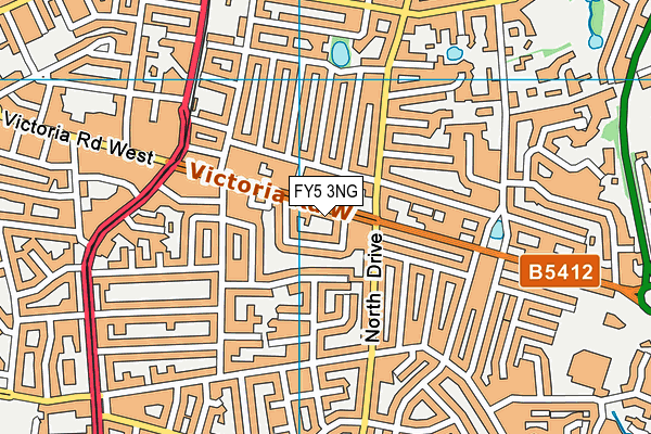 FY5 3NG map - OS VectorMap District (Ordnance Survey)