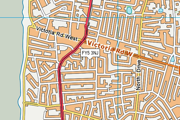 FY5 3NJ map - OS VectorMap District (Ordnance Survey)