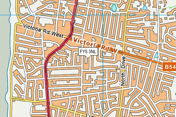 FY5 3NL map - OS VectorMap District (Ordnance Survey)