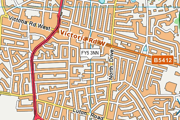 FY5 3NN map - OS VectorMap District (Ordnance Survey)