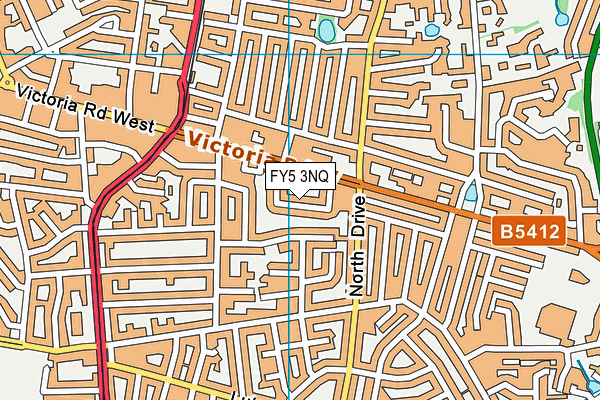 FY5 3NQ map - OS VectorMap District (Ordnance Survey)