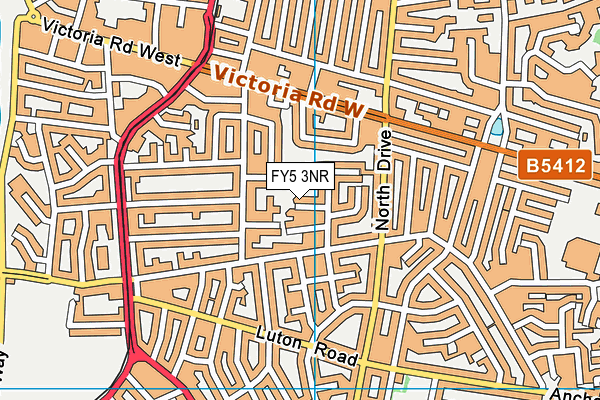 FY5 3NR map - OS VectorMap District (Ordnance Survey)
