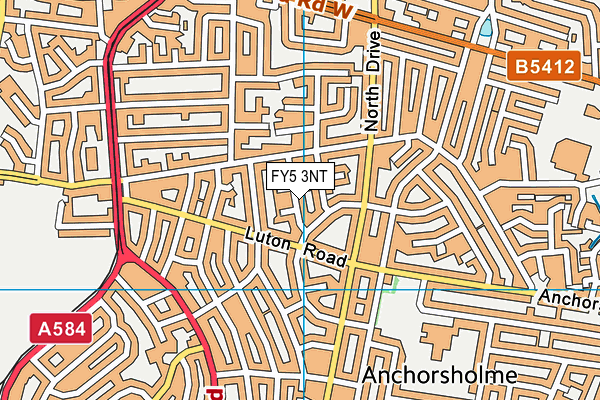 FY5 3NT map - OS VectorMap District (Ordnance Survey)