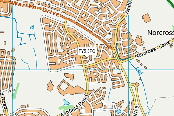 FY5 3PQ map - OS VectorMap District (Ordnance Survey)
