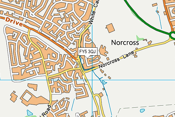 FY5 3QJ map - OS VectorMap District (Ordnance Survey)