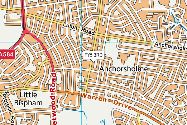 FY5 3RD map - OS VectorMap District (Ordnance Survey)