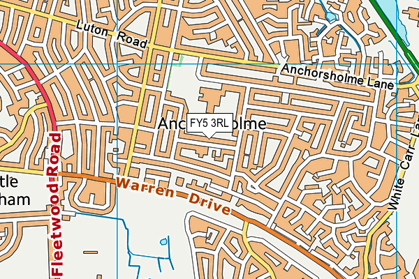 FY5 3RL map - OS VectorMap District (Ordnance Survey)