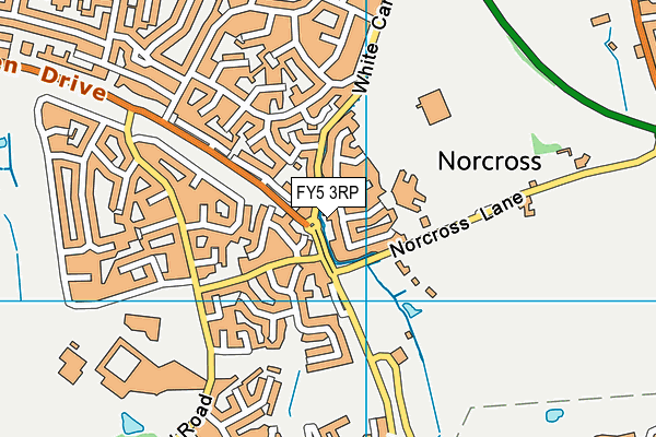 FY5 3RP map - OS VectorMap District (Ordnance Survey)