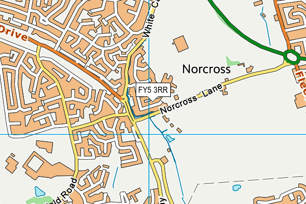 FY5 3RR map - OS VectorMap District (Ordnance Survey)