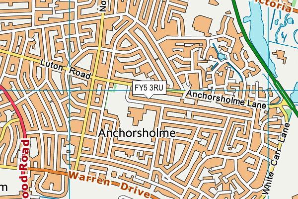 FY5 3RU map - OS VectorMap District (Ordnance Survey)